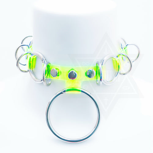 Neon rings choker