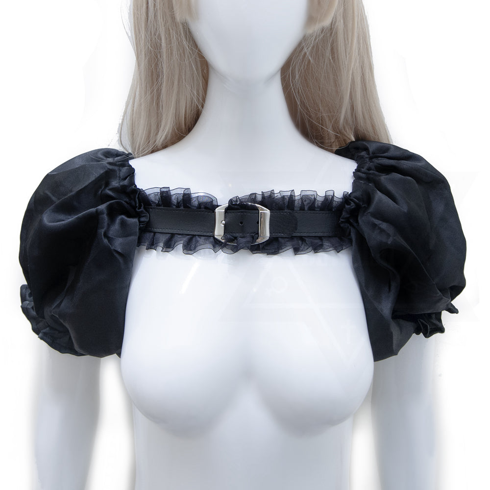 Fetish girl sleeves harness*