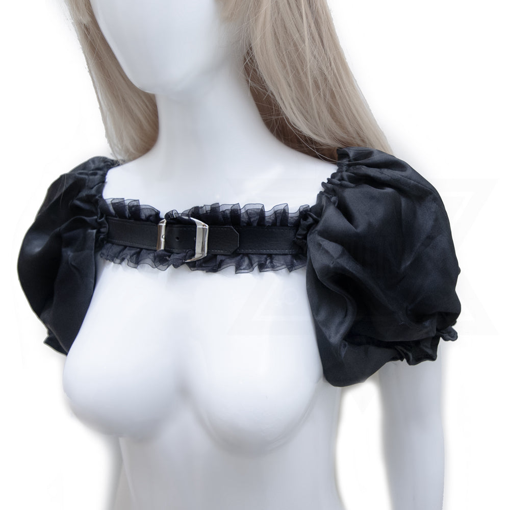 Fetish girl sleeves harness *