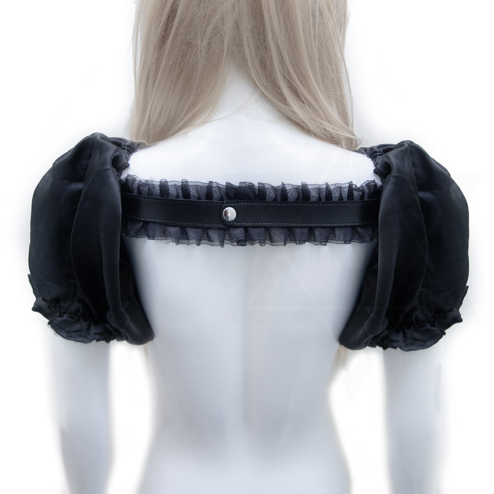 Fetish girl sleeves harness*