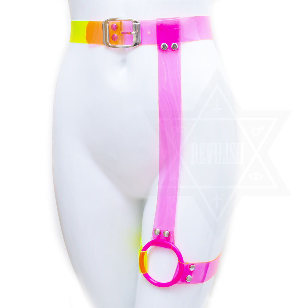 Neon party  garter belt