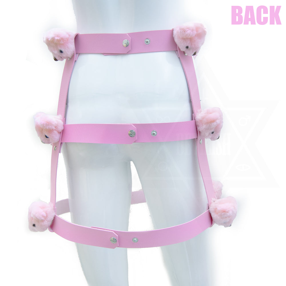Pink little bears harness skirt