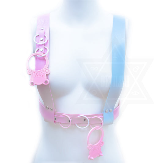 Pastel bear rings harness