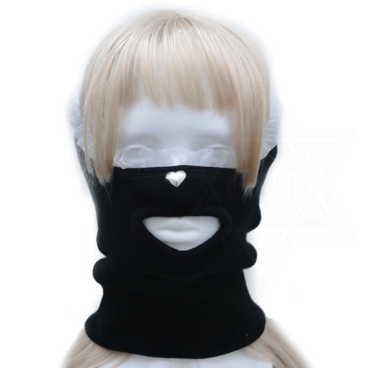 Fetish girl face mask neck warmer