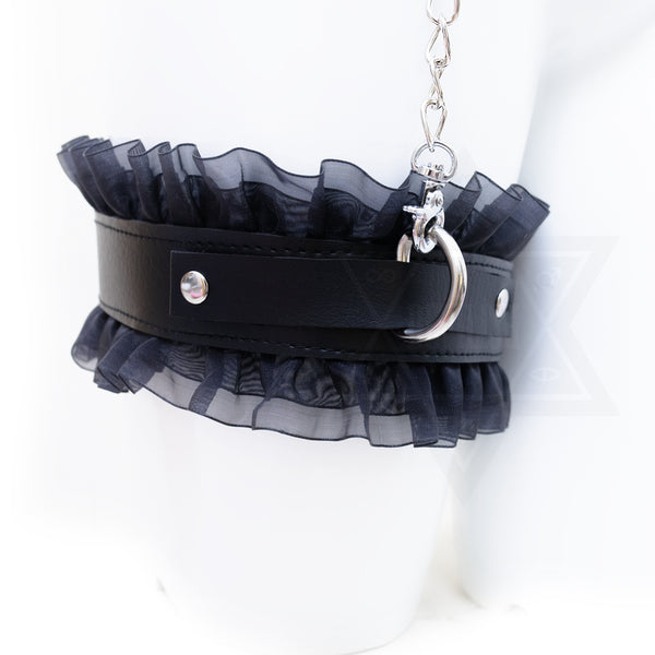 Fetish girl belt garter set