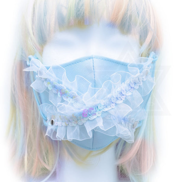 Lolita mask(baby blue)*