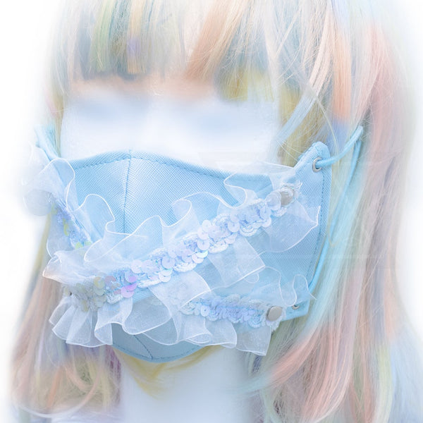 Lolita mask(baby blue)*