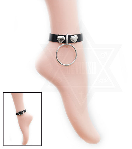 Love ring ankle cuff