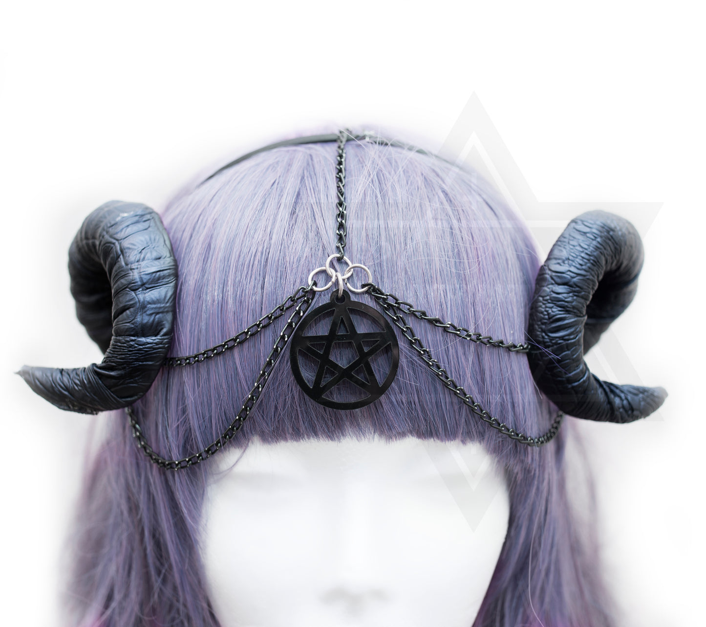 Pentagram horns hairband