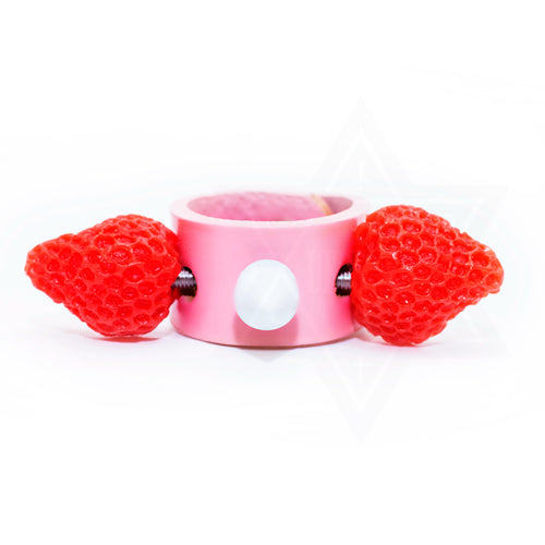 Strawberry cake leather ring