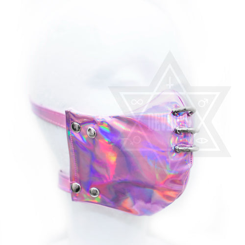 Pink in space mask*