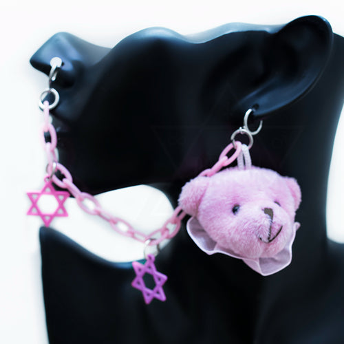 pastel bear nose clip set