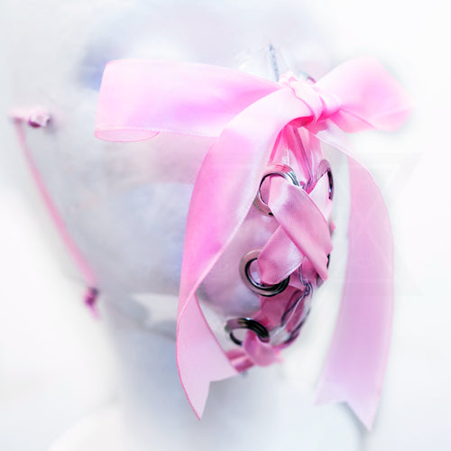 Pink ribbon transparent mask*