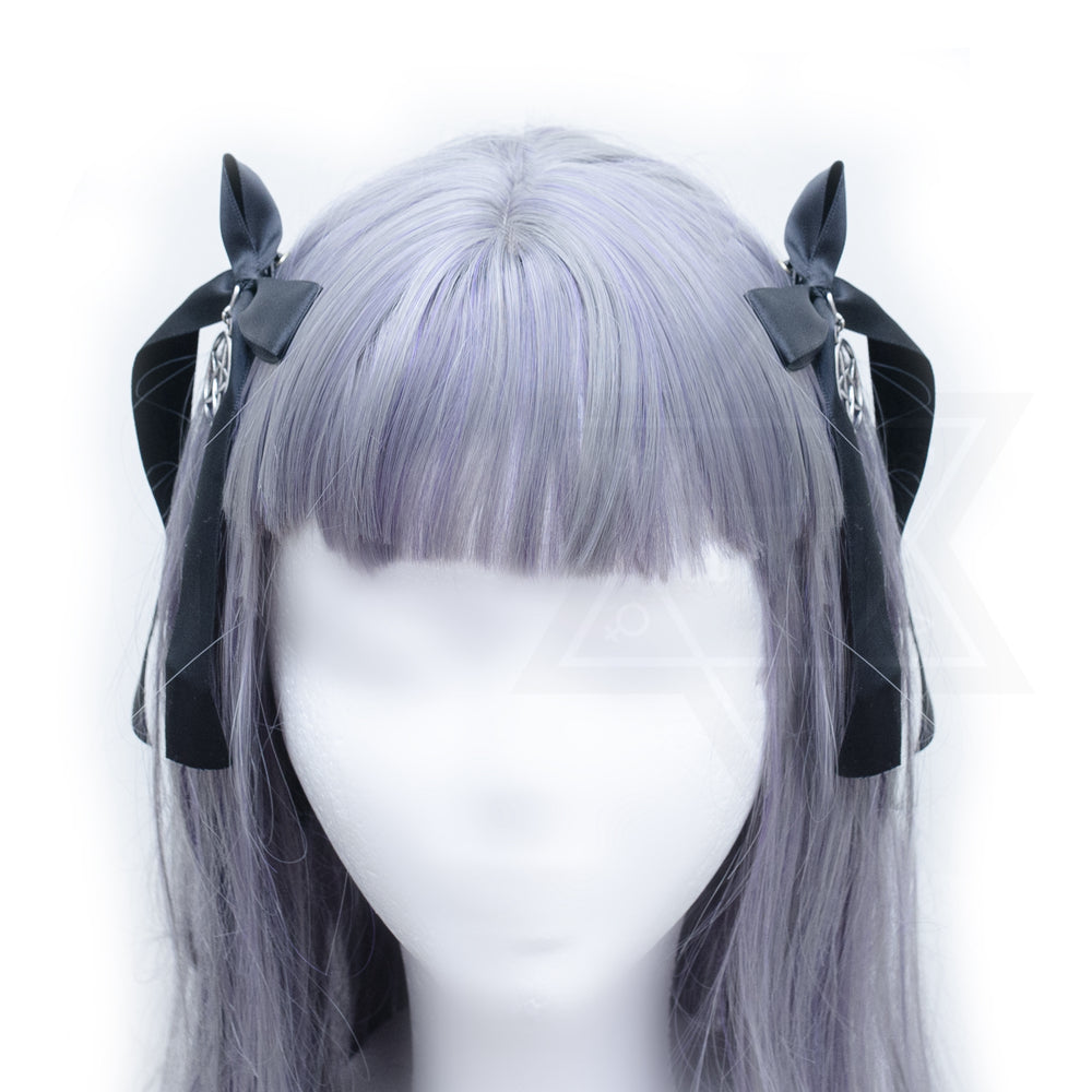 Goth princess hair clips set