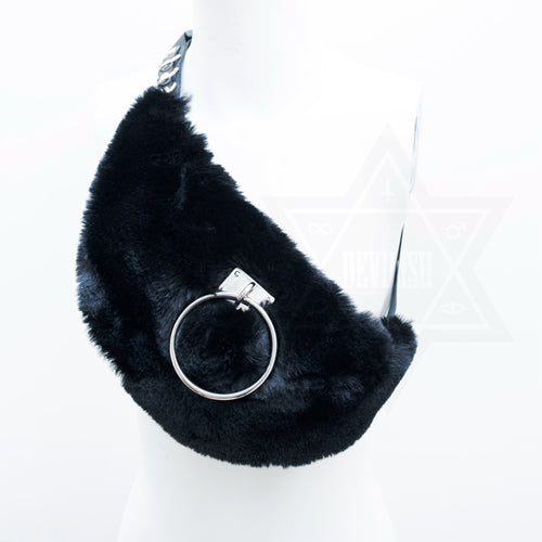 Fluffy ring waist bag