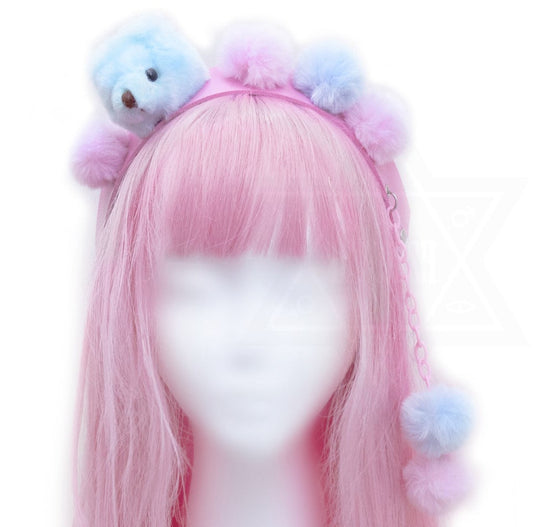 Pastel bear headband