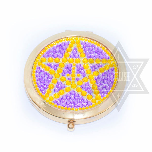 Diamond pentagram Double mirror(Pink,Purple)