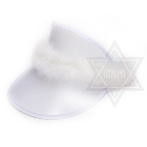 Fluffy Visor(White,Purple,Pink)