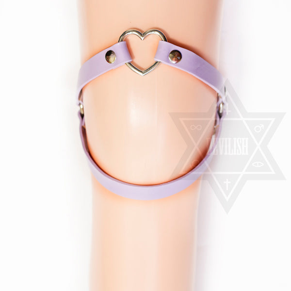 Heart knee garter(Purple,Pink,Black)