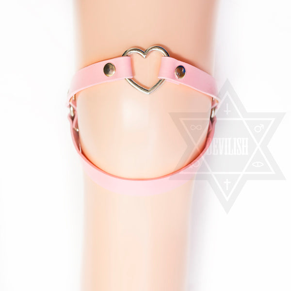 Heart knee garter(Purple,Pink,Black)
