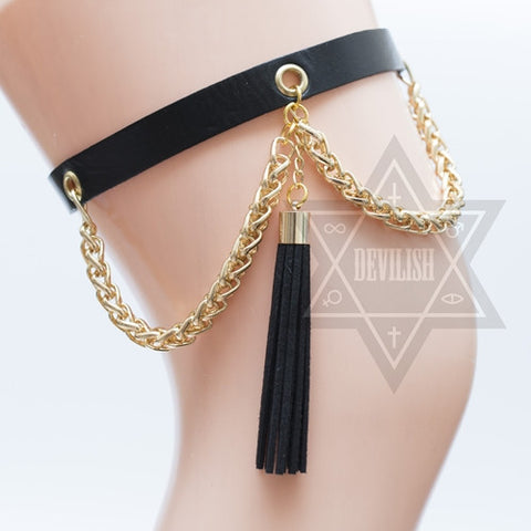 Spank me choker/garter