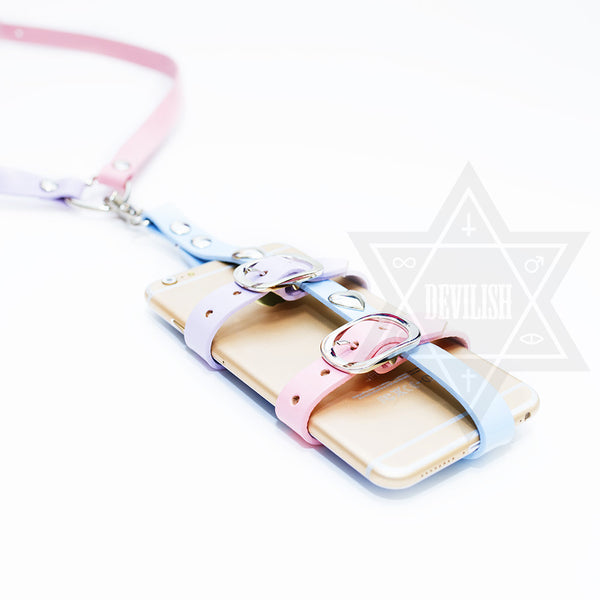 Phone harness necklace (pastel)