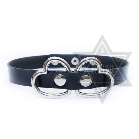 Entwined heart Choker
