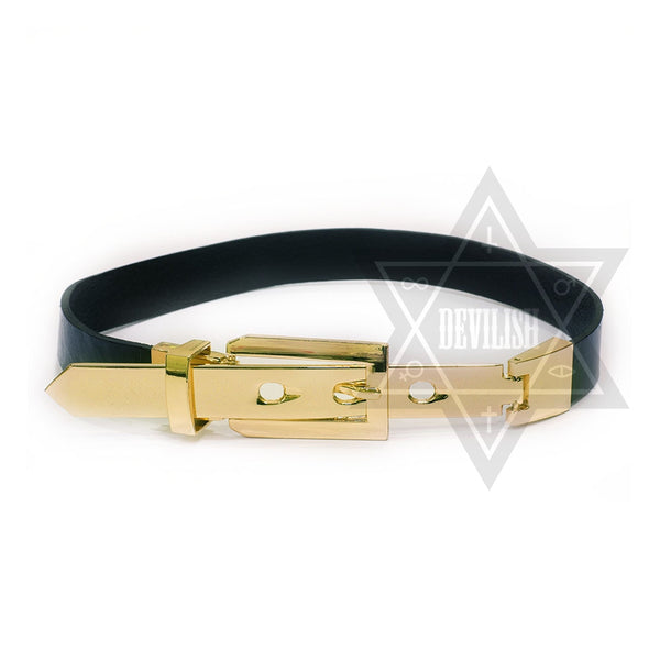 Metal gold choker