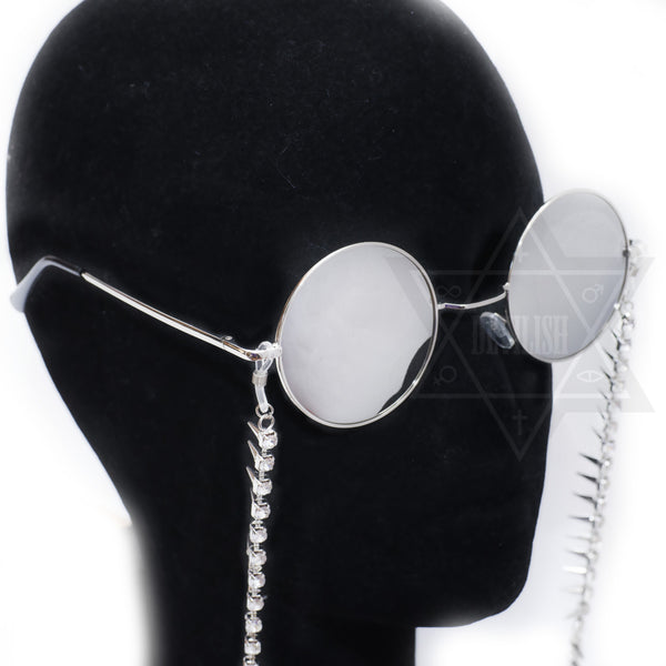 Sparkling spikes glasses chain(Silver,Gold)
