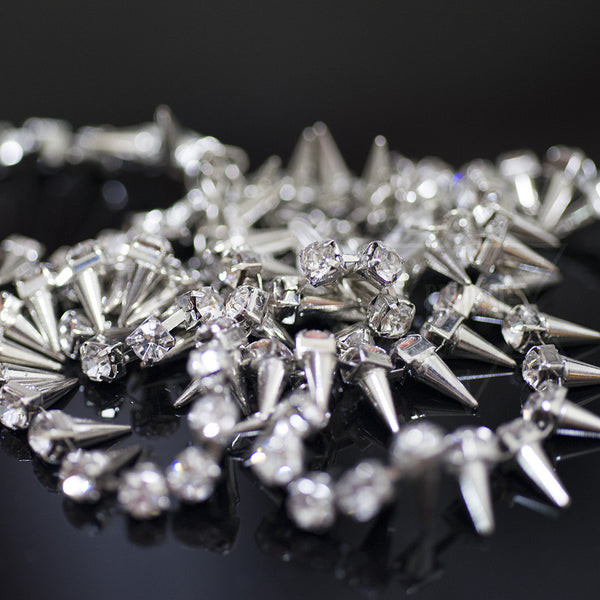 Sparkling spikes glasses chain(Silver,Gold)