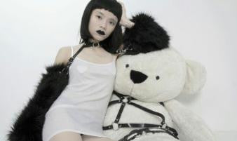 Fur Sleeves harness(White,Black)*