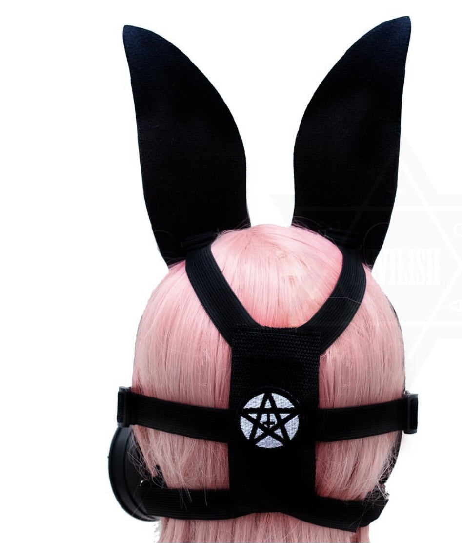 Black rabbit gas mask