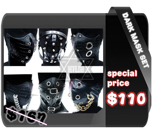 Dark masks set